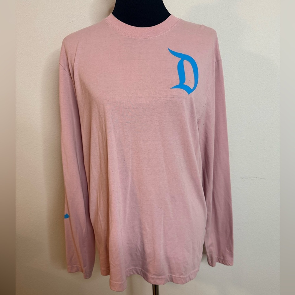 Disney Parks Disneyland Resort Pink Logo Print Long Sleeve Sz M T-Shirt